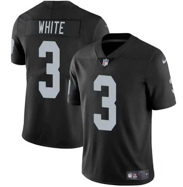 Men & Women & Youth Las Vegas Raiders #3 Zamir White Black 2024 Vapor Football Stitched Jersey->las vegas raiders->NFL Jersey